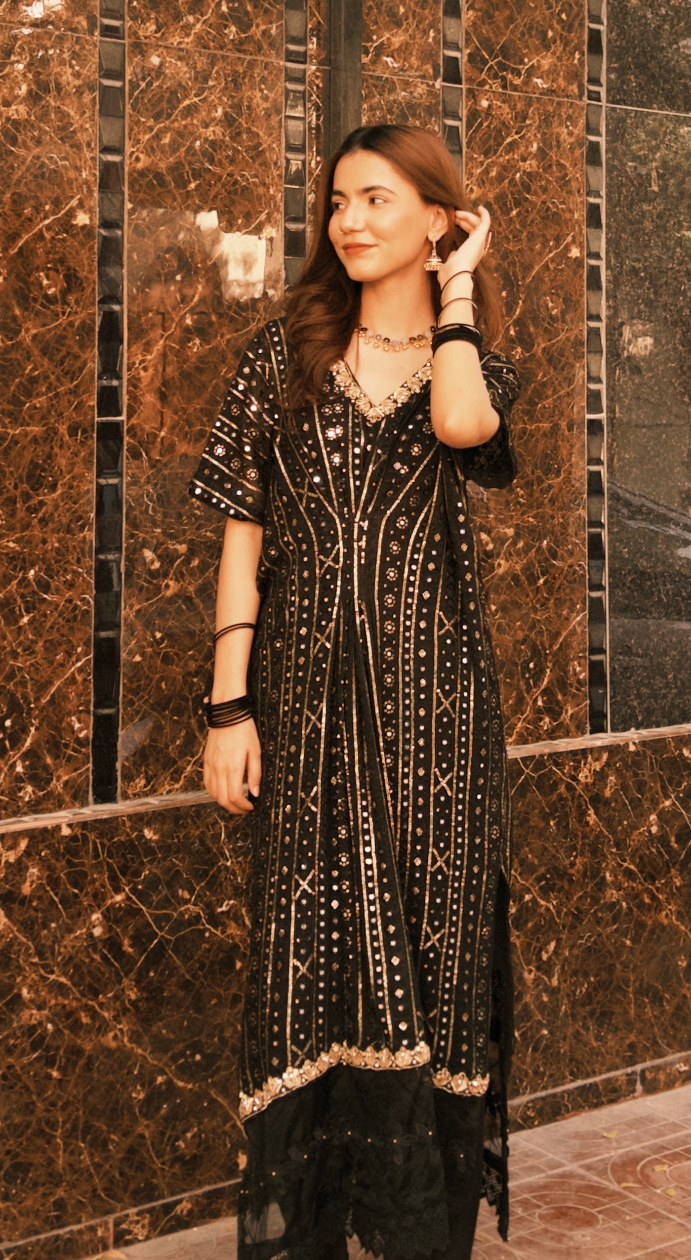 Noir Celeste Kaftan