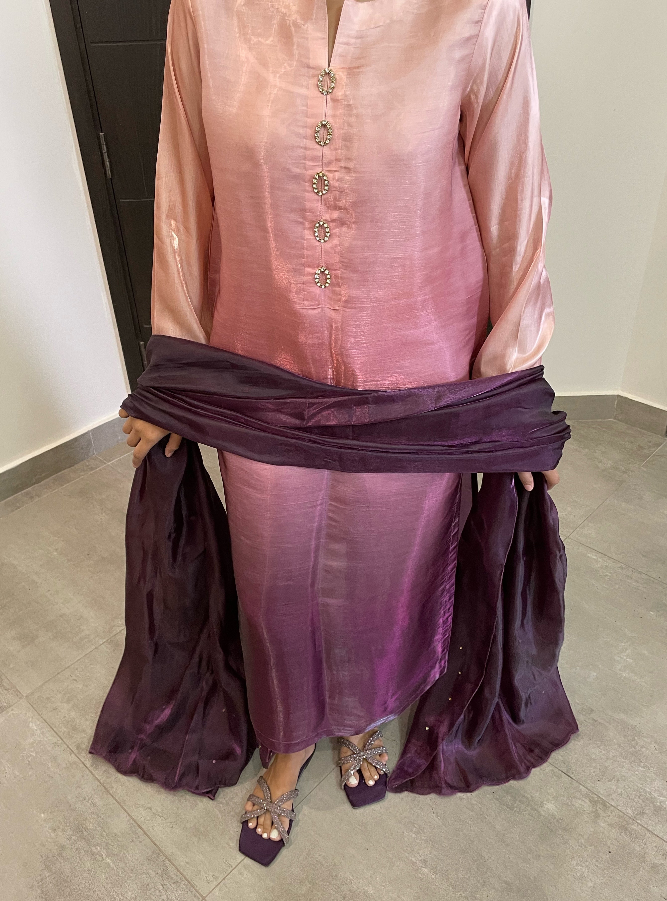 Plum Tie-Dye Ensemble