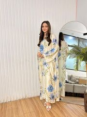 Azure Bloom Kaftan