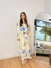 Azure Bloom Kaftan